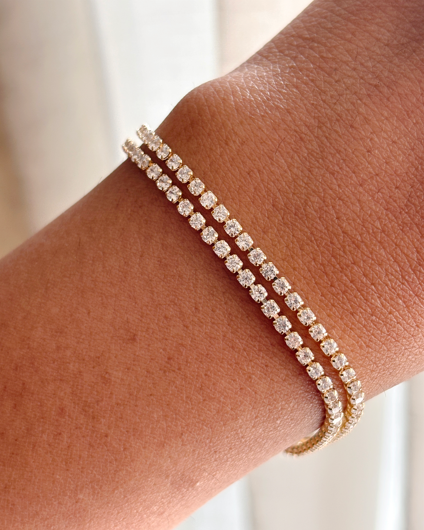 Double layer Tennis Bracelet