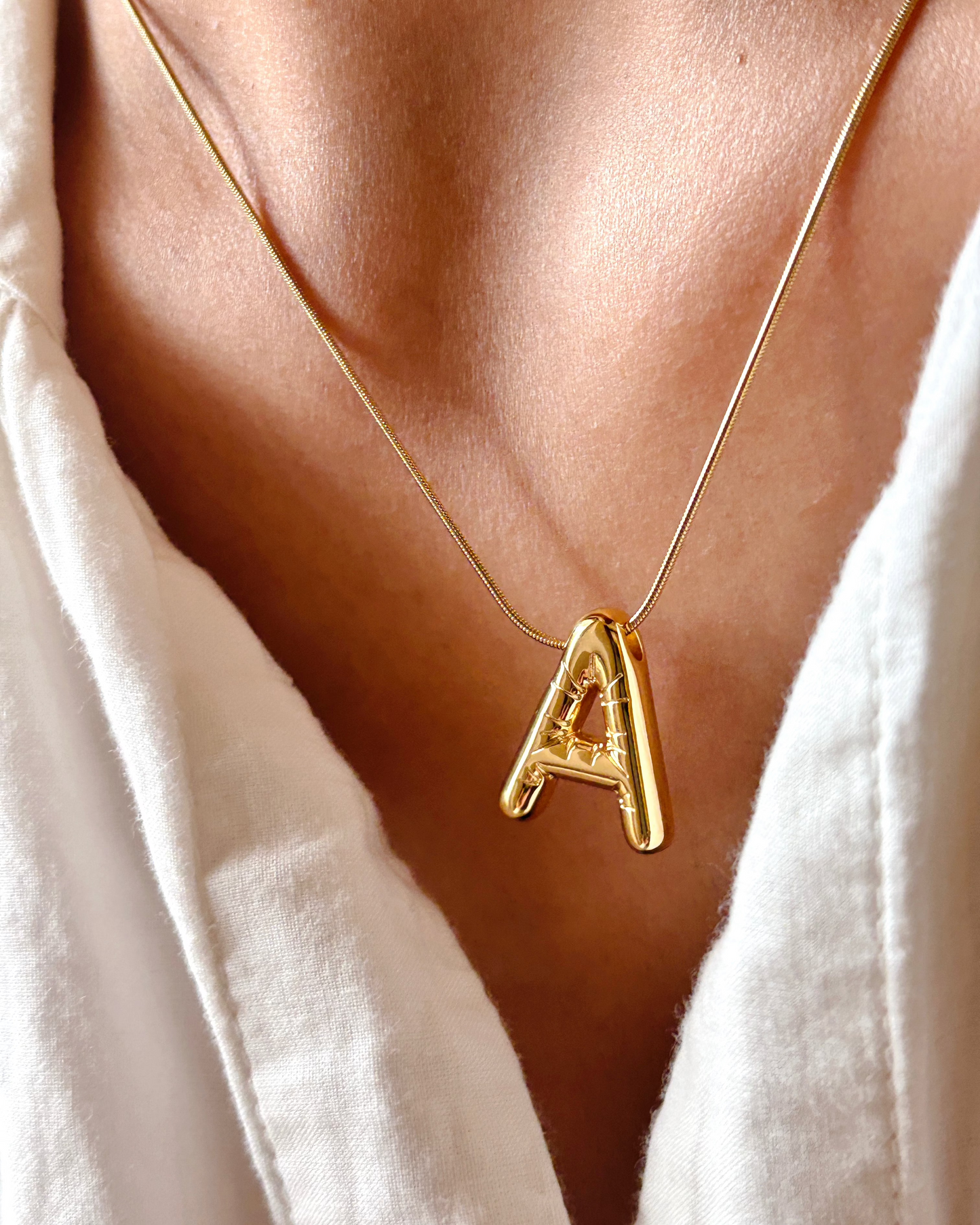 Balloon Initial Necklace
