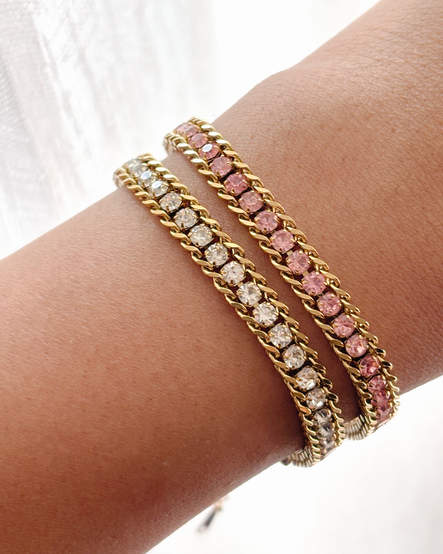 Pink Scarlet Diamond Bracelet