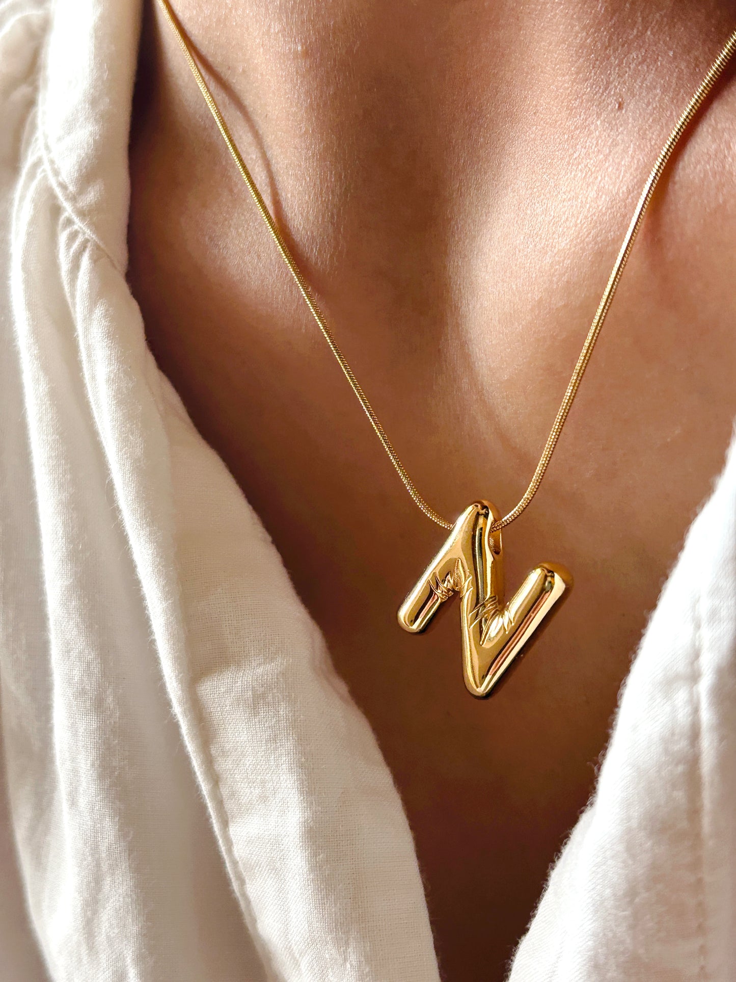 Balloon Initial Necklace