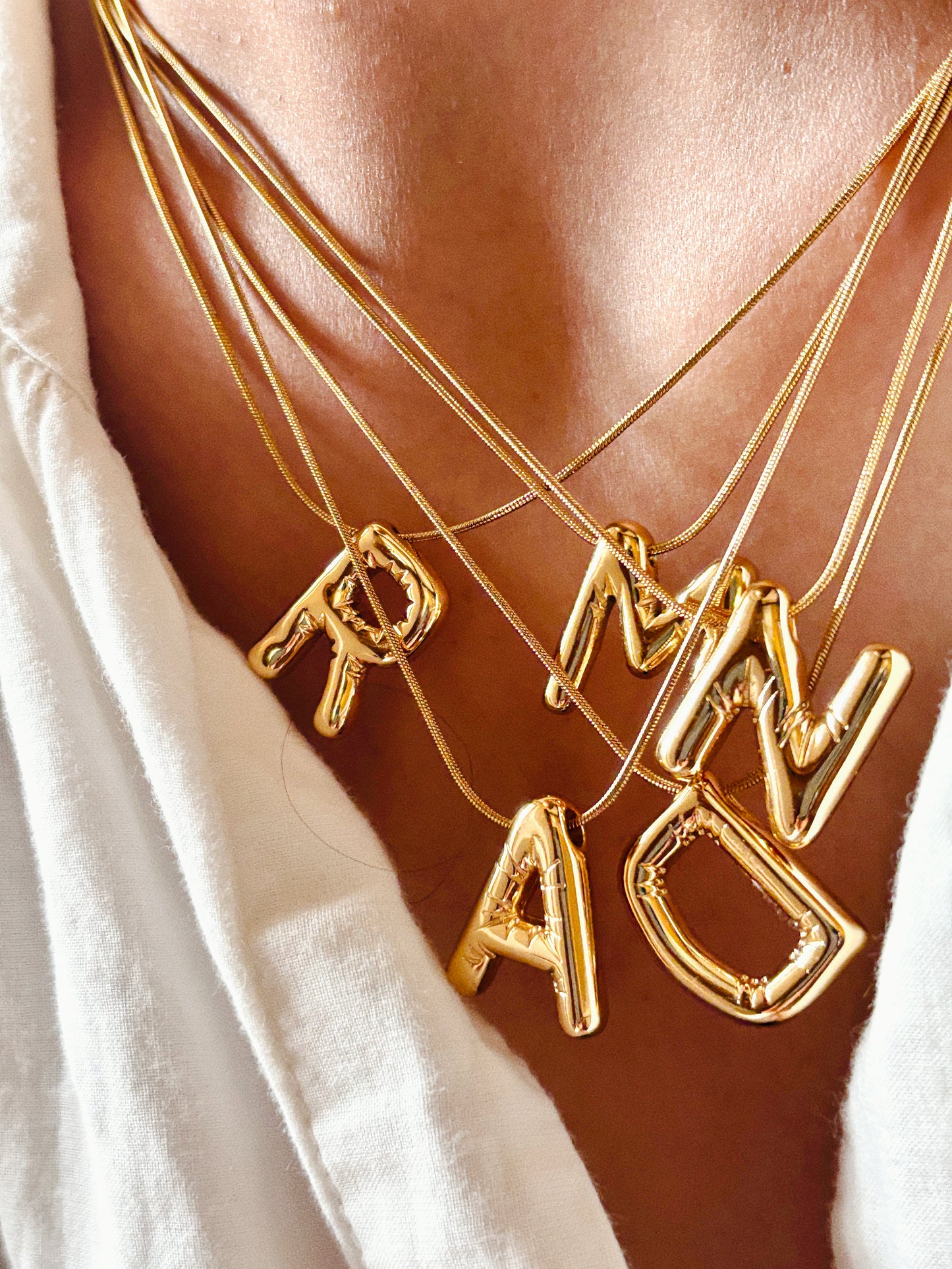 Balloon Initial Necklace