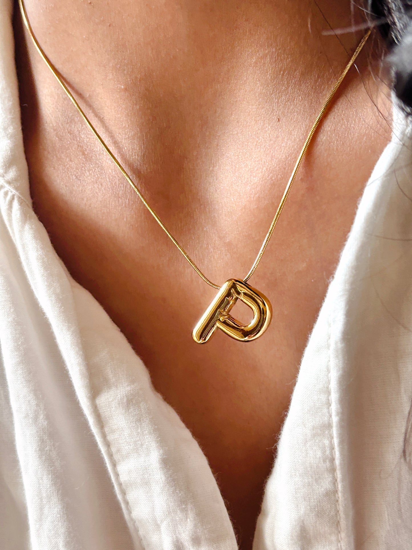 Balloon Initial Necklace