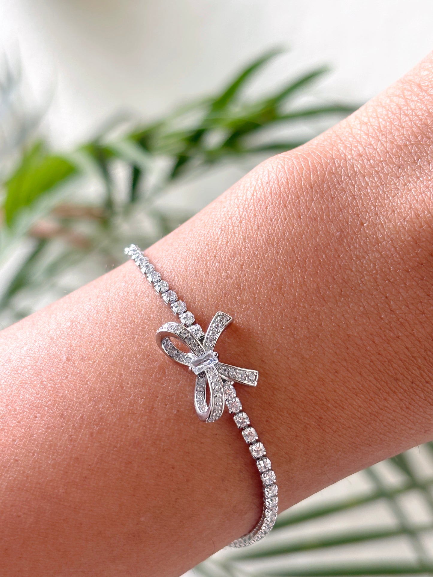 Silvie Bow Tennis Bracelet