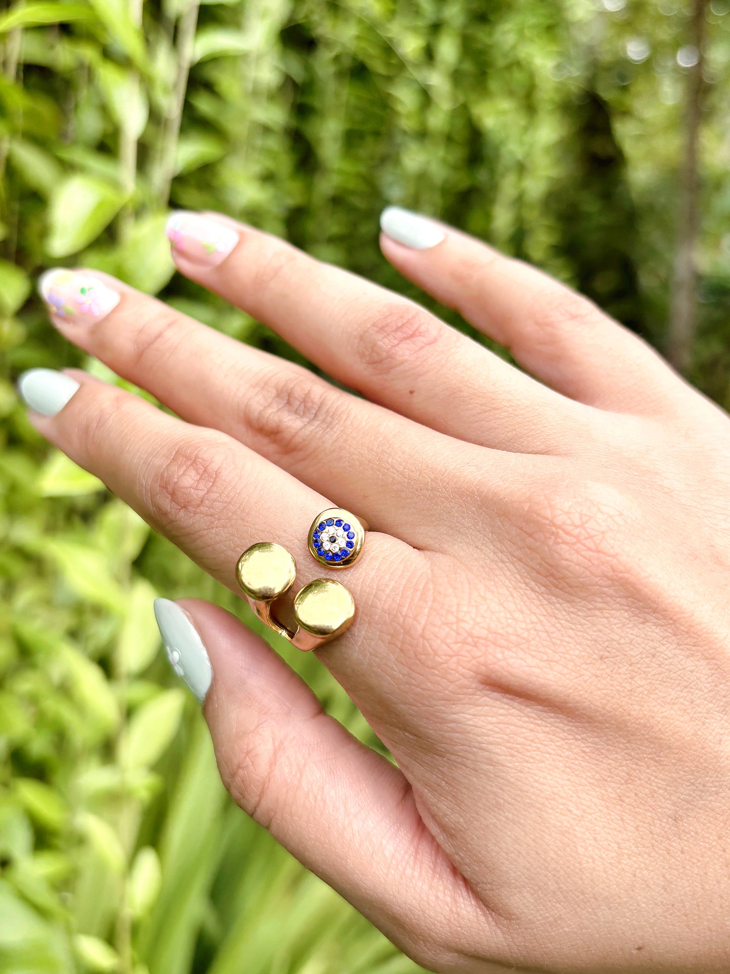 Evil Eye Adjustable Ring