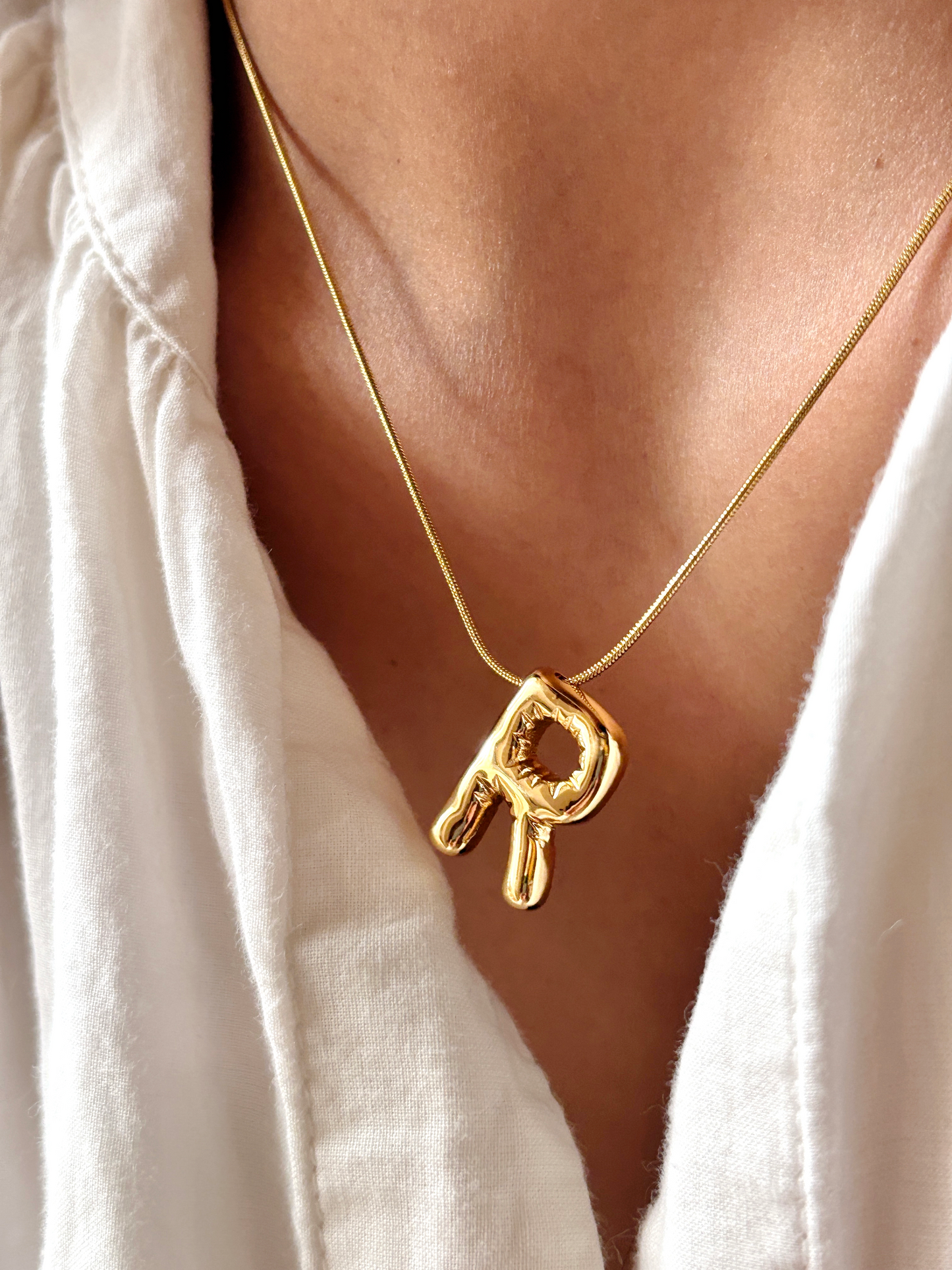 Balloon Initial Necklace
