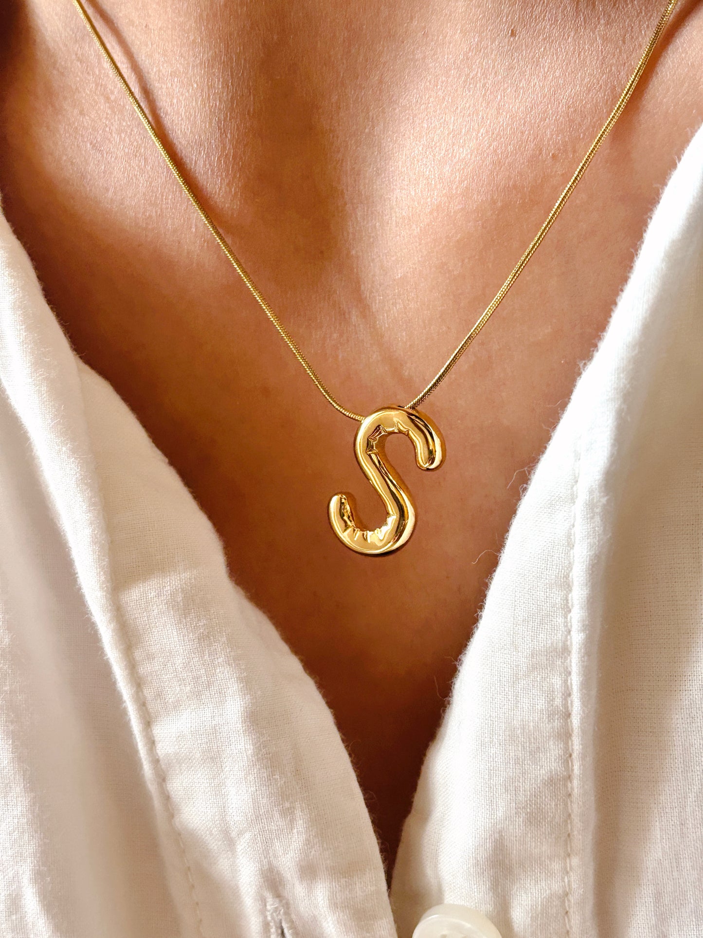 Balloon Initial Necklace