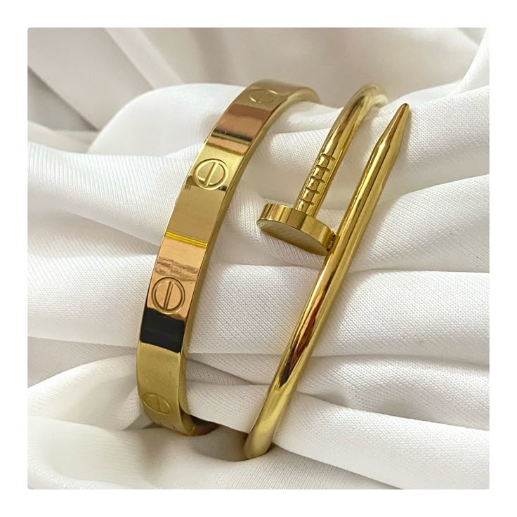 Love Cuff Gold Bracelet