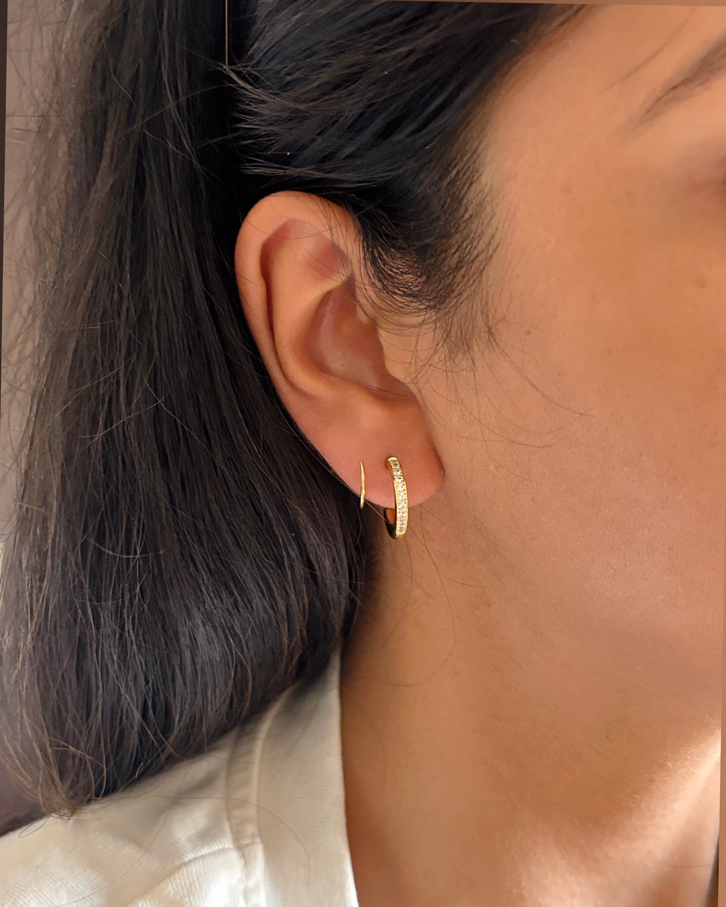Twila Diamond Hoops