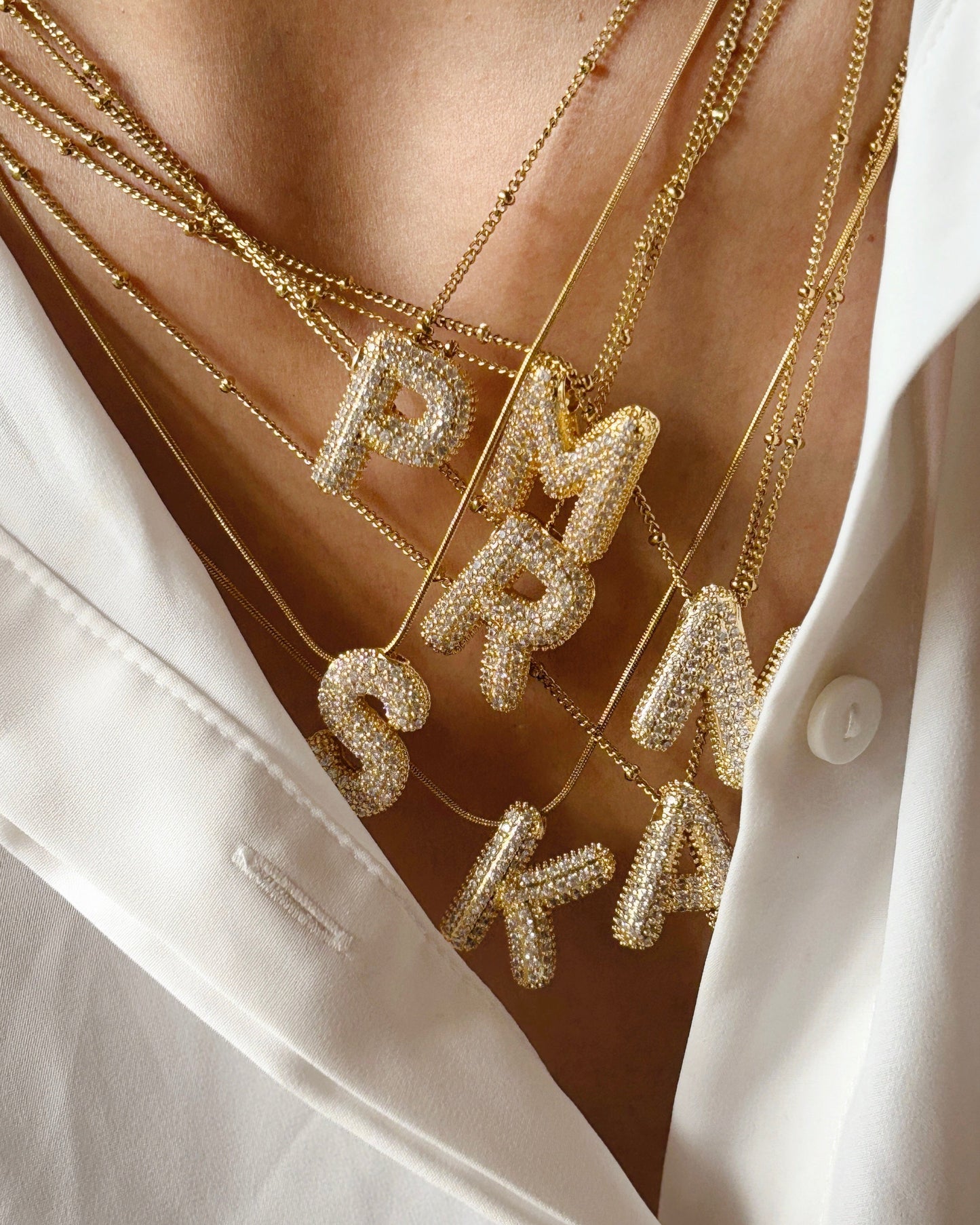 Icy Initial necklace