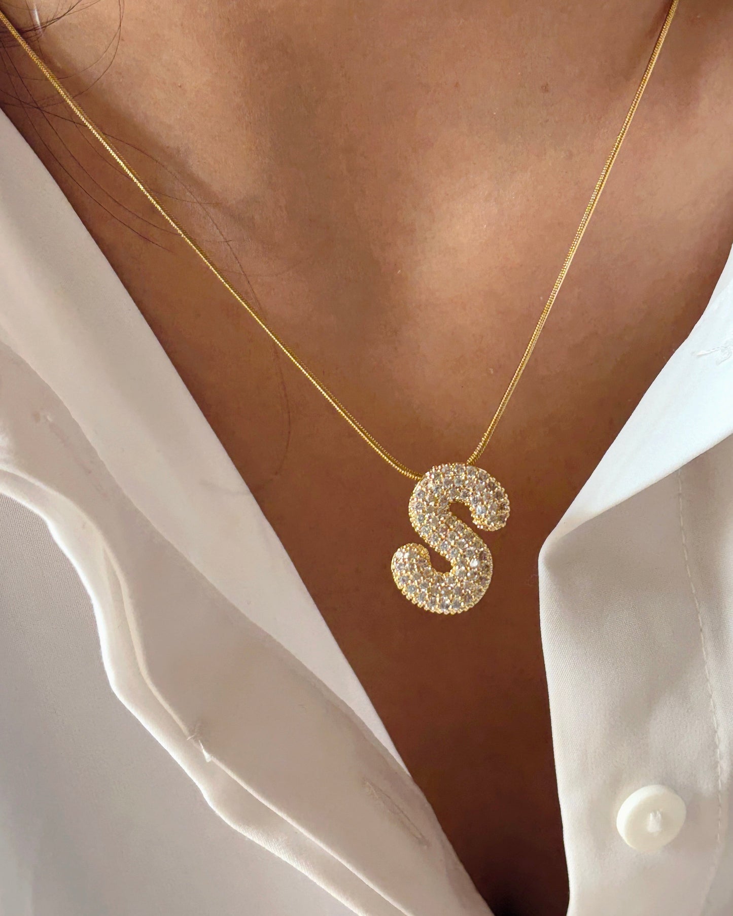 Icy Initial necklace