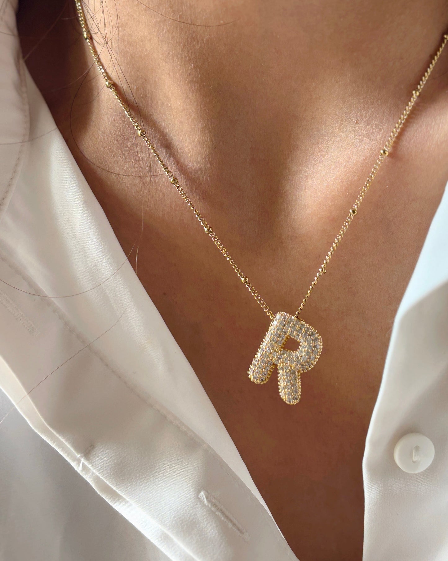 Icy Initial necklace