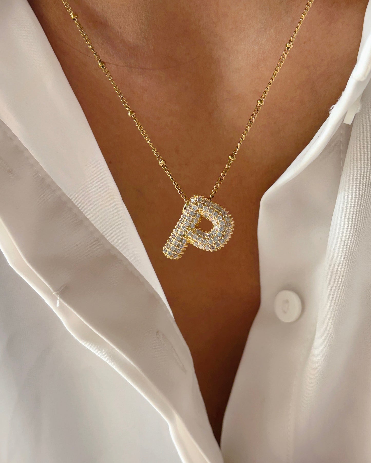 Icy Initial necklace
