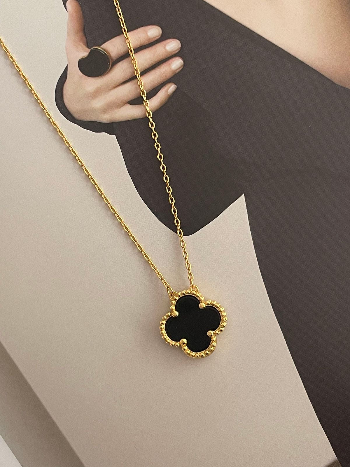 Black Clover Necklace