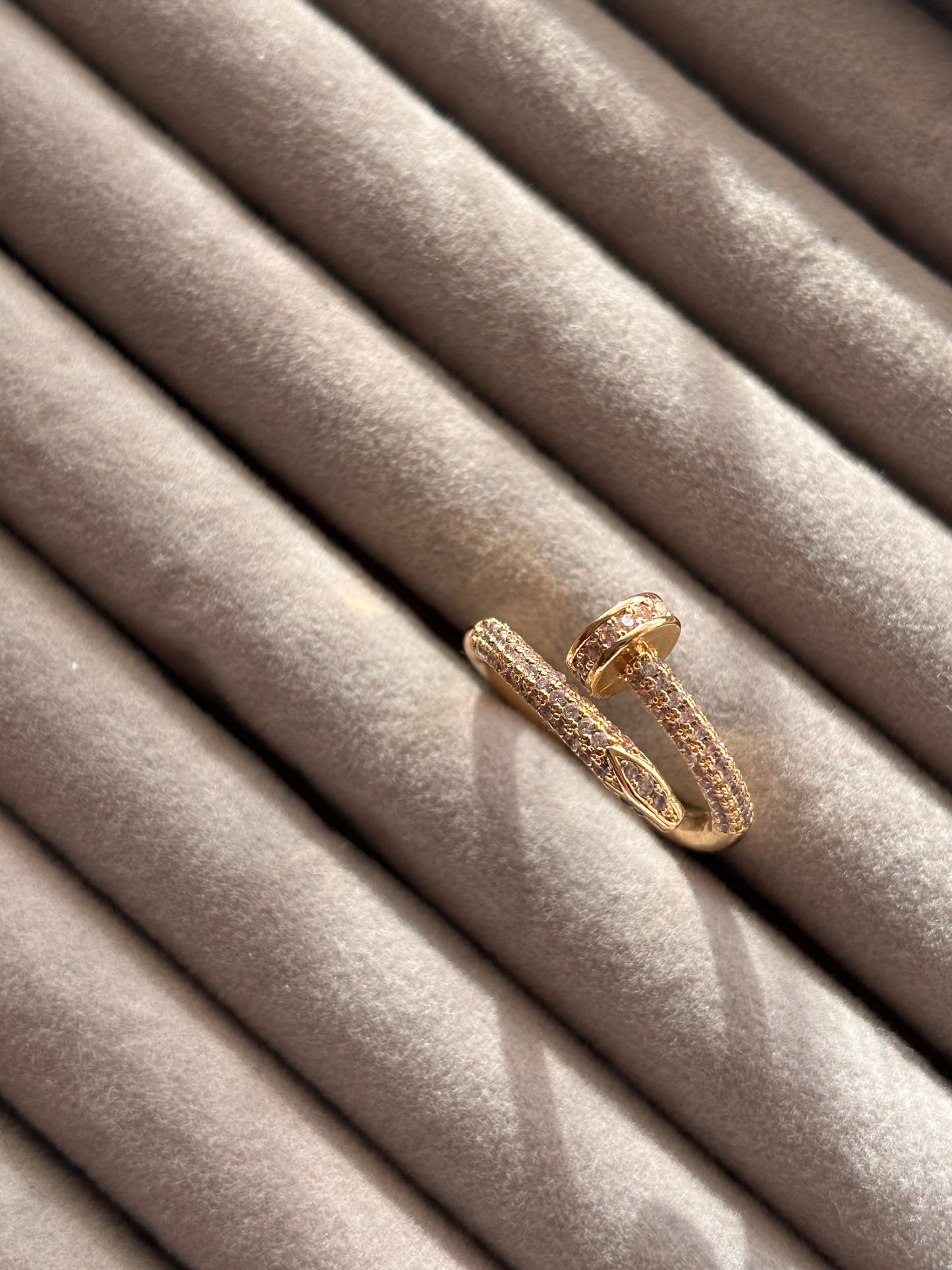 Diamond Nail Ring