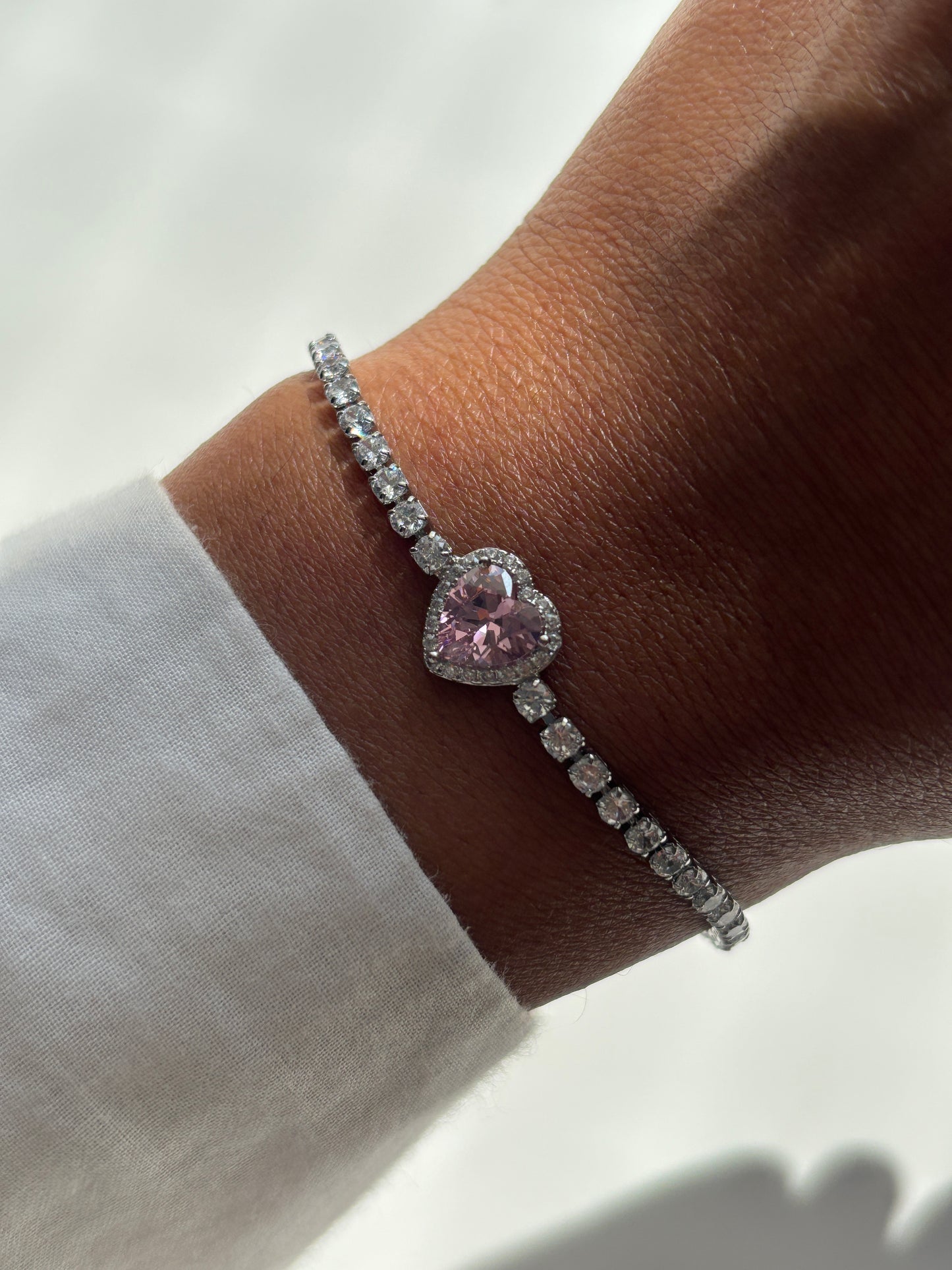 Cherry Blossom Heart Bracelet