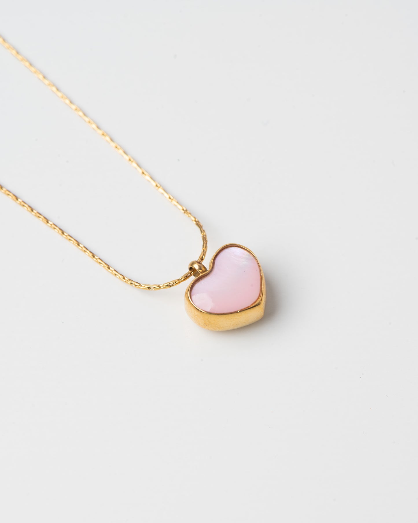 Pink Moissanite stone Heart