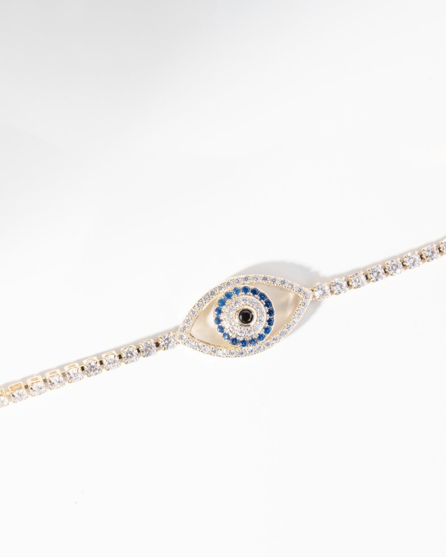 Evil Eye Dainty Diamond Bracelet
