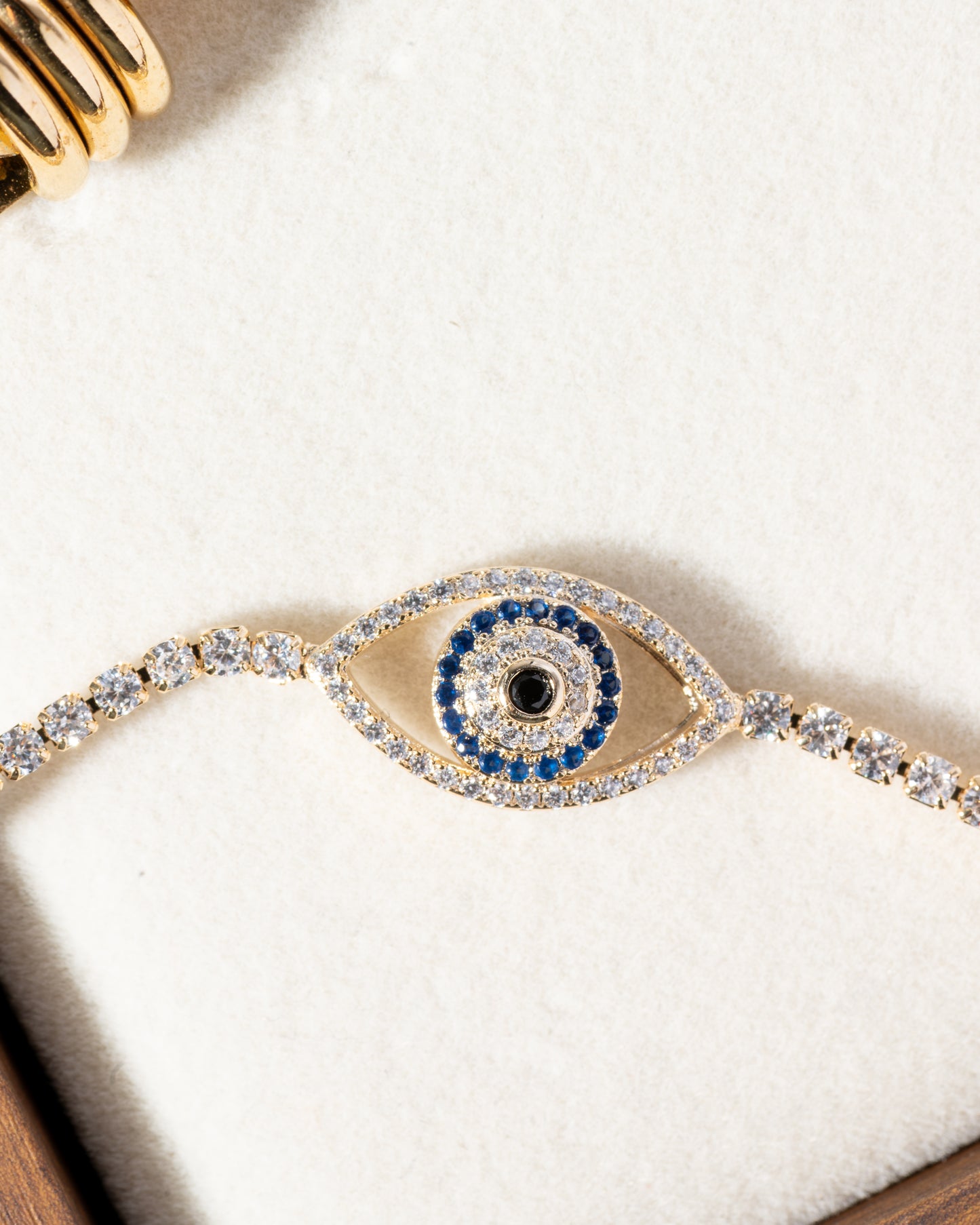 Evil Eye Dainty Diamond Bracelet