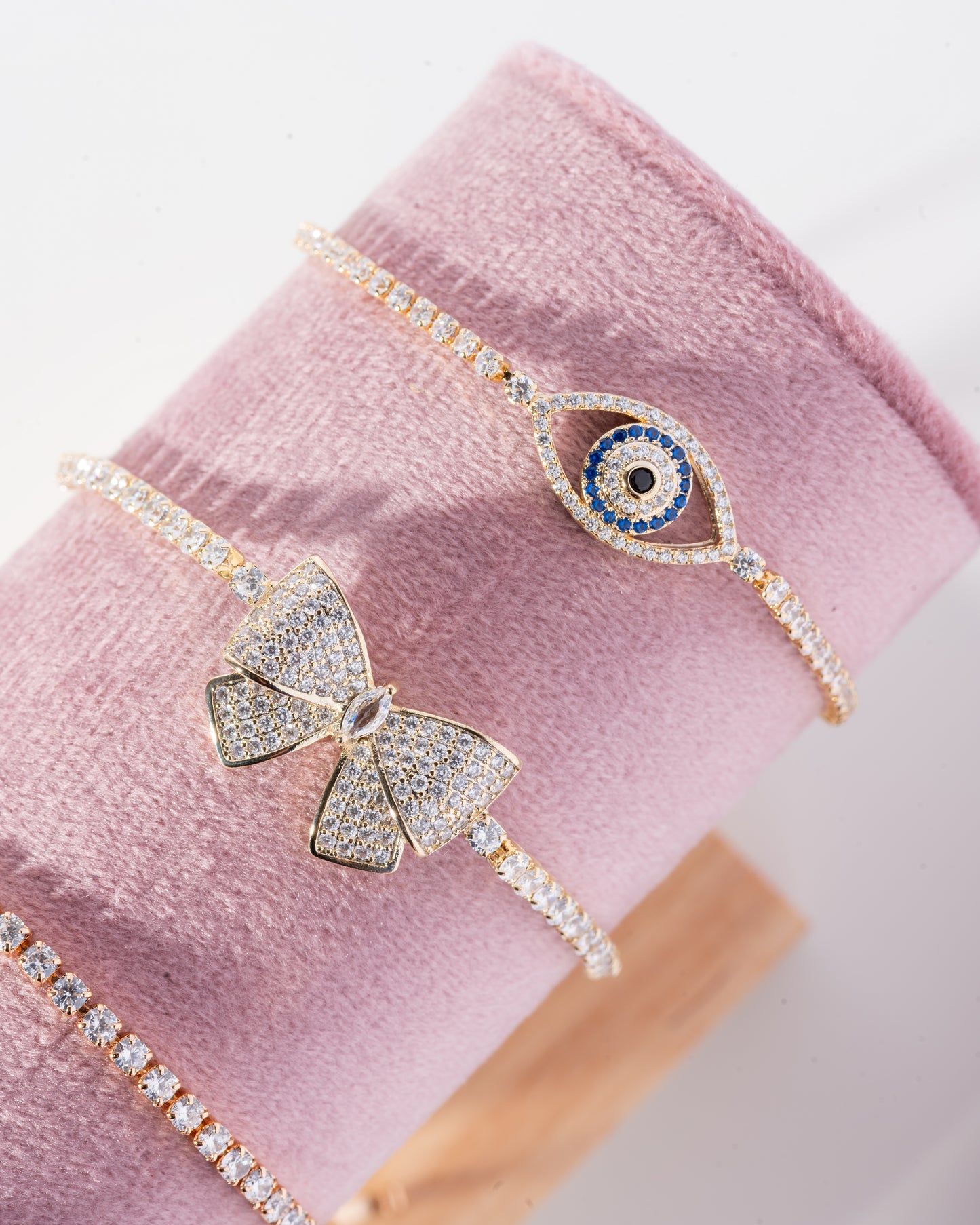Evil Eye Dainty Diamond Bracelet