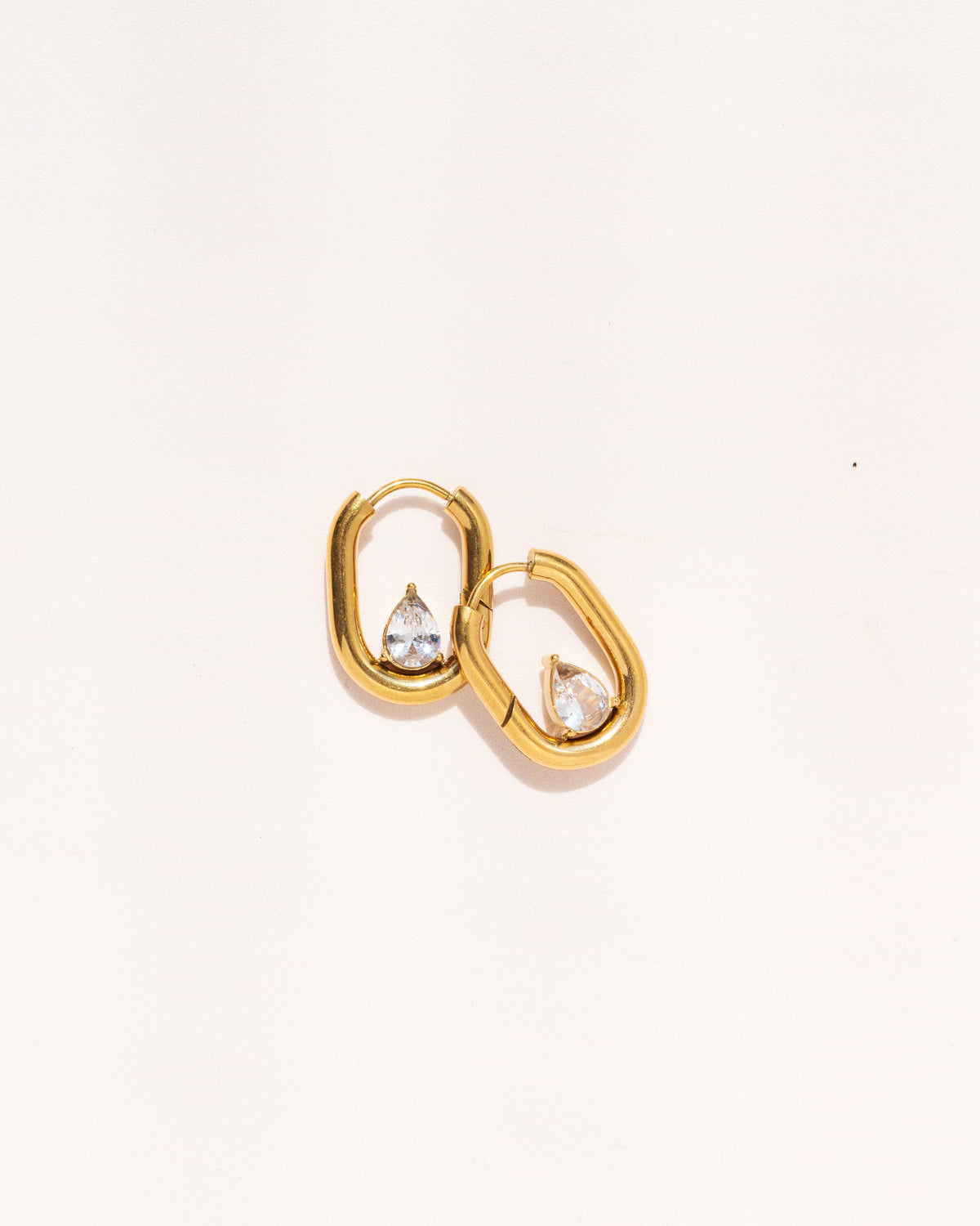 Diamond Clip Hoops
