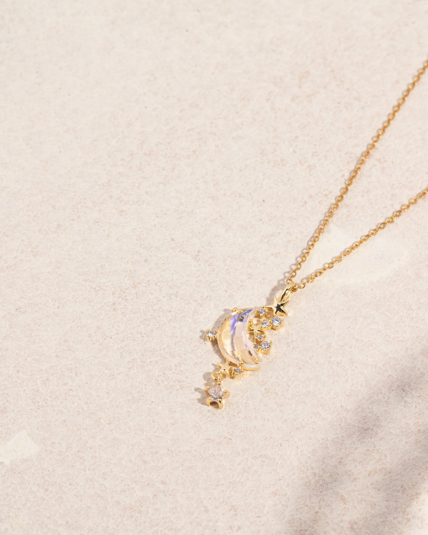 Diamond Studded Luna Charm
