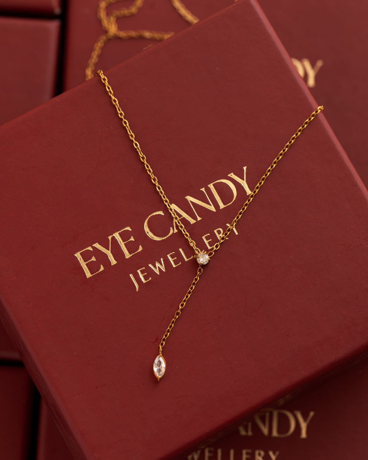 Diamond Tie Dainty Necklace