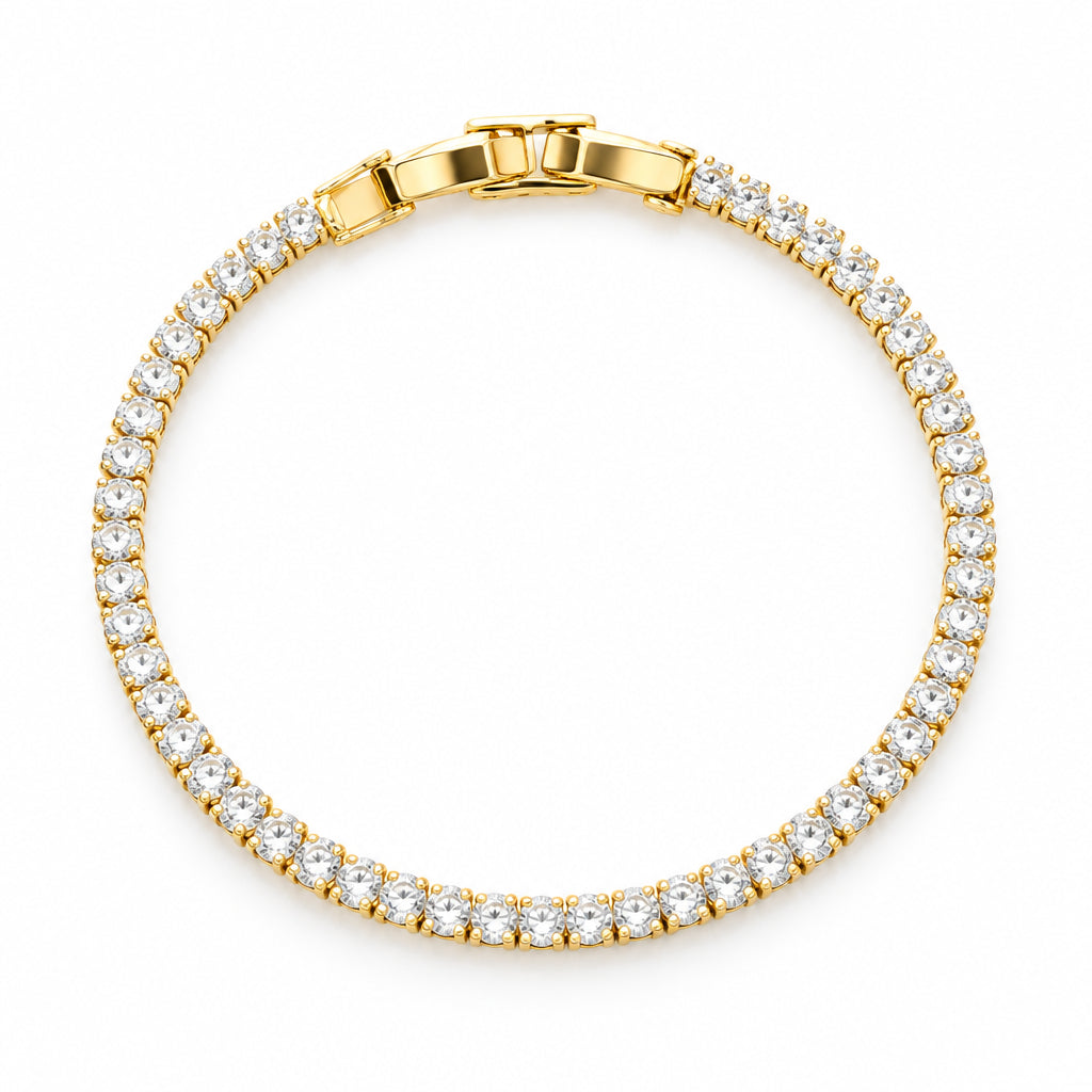Gold Tennis Bracelet