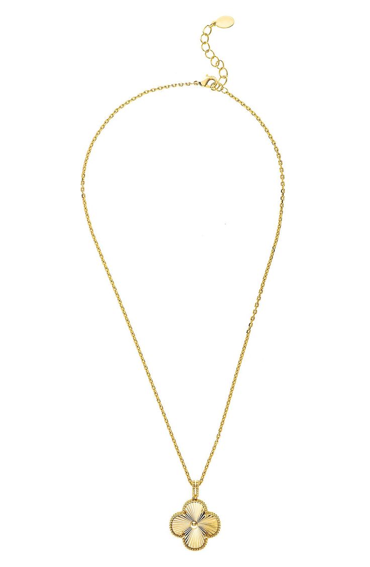 Gold Clover Pendant