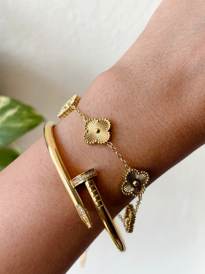 Gold Clover Bracelet