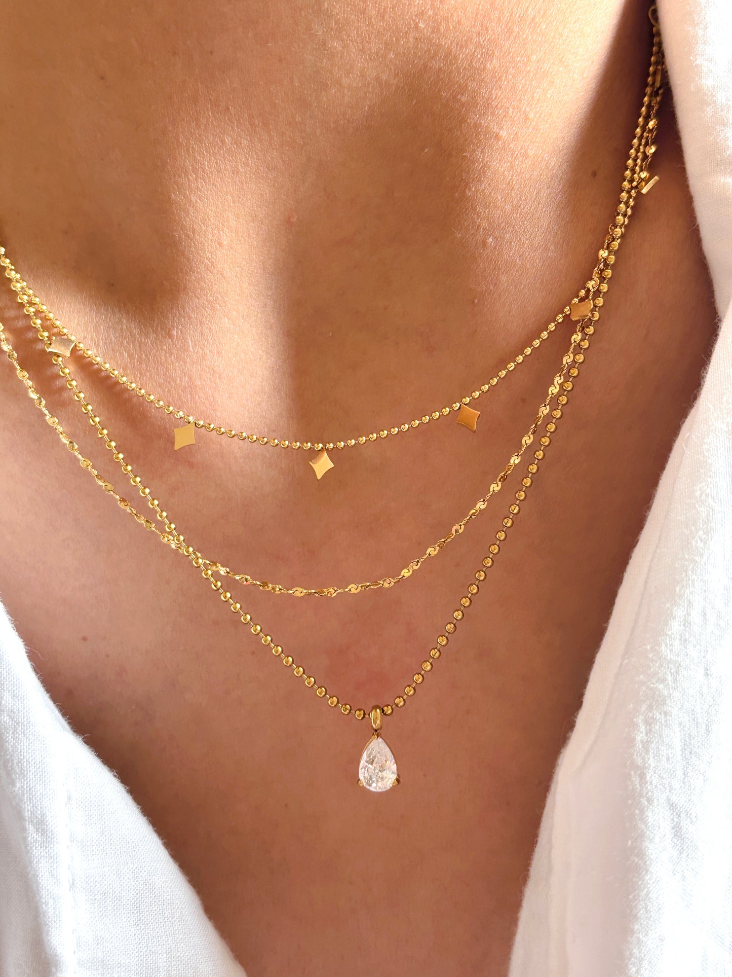 Pear Diamond Pendant