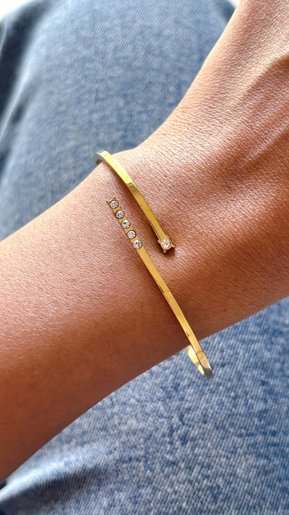 Sleek Diamond Cuff