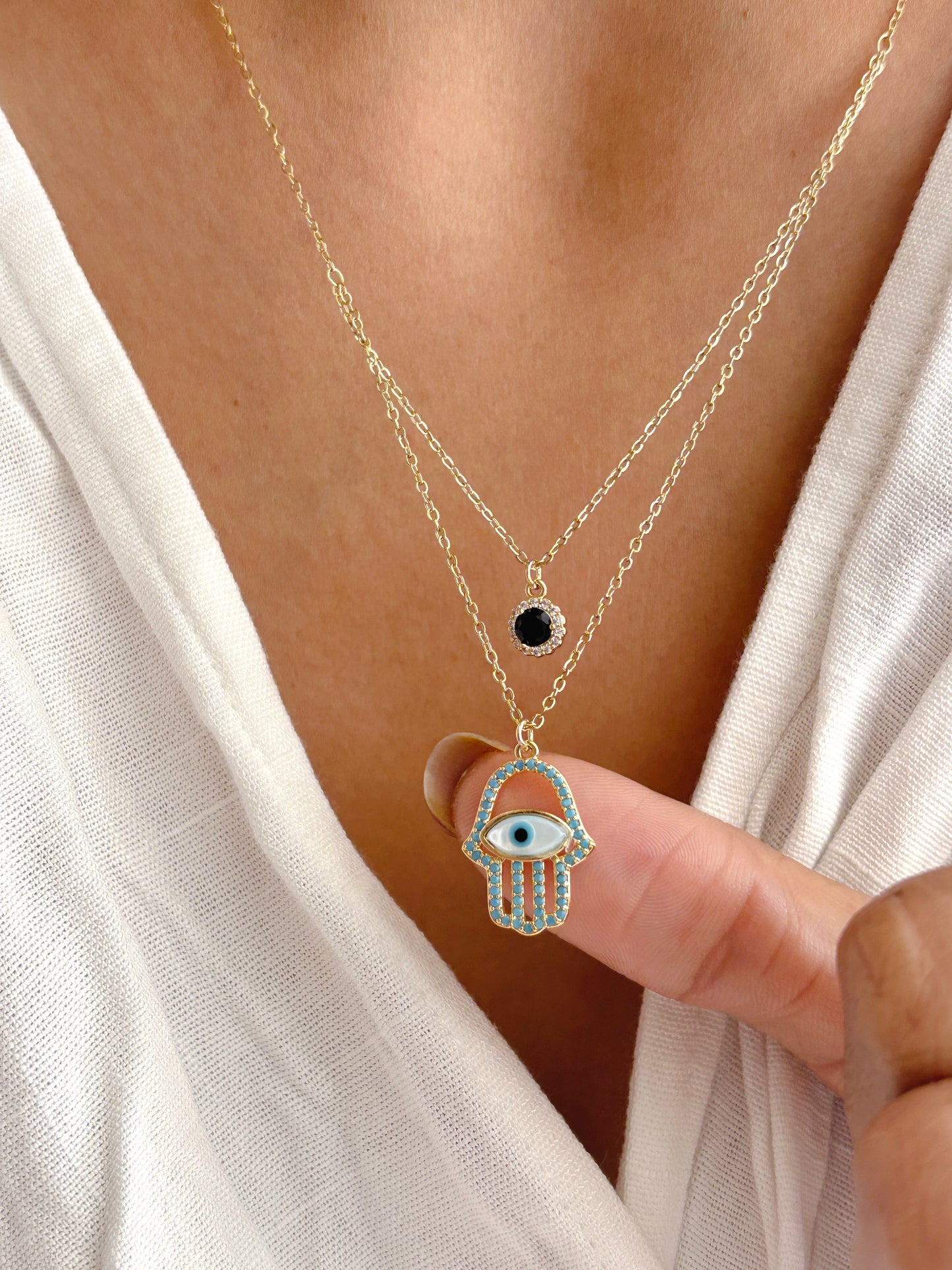 Double Layered Padma Necklace