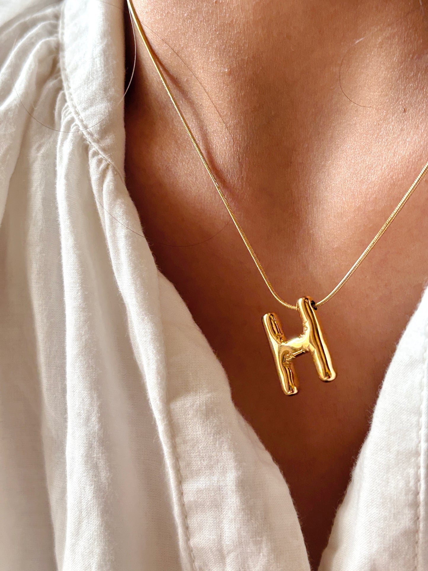 Balloon Initial Necklace