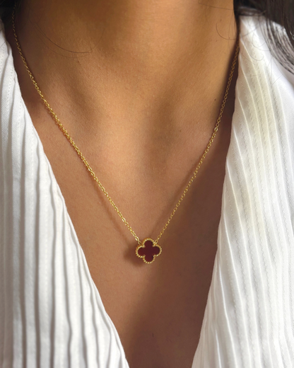 Autumn Clover Necklace