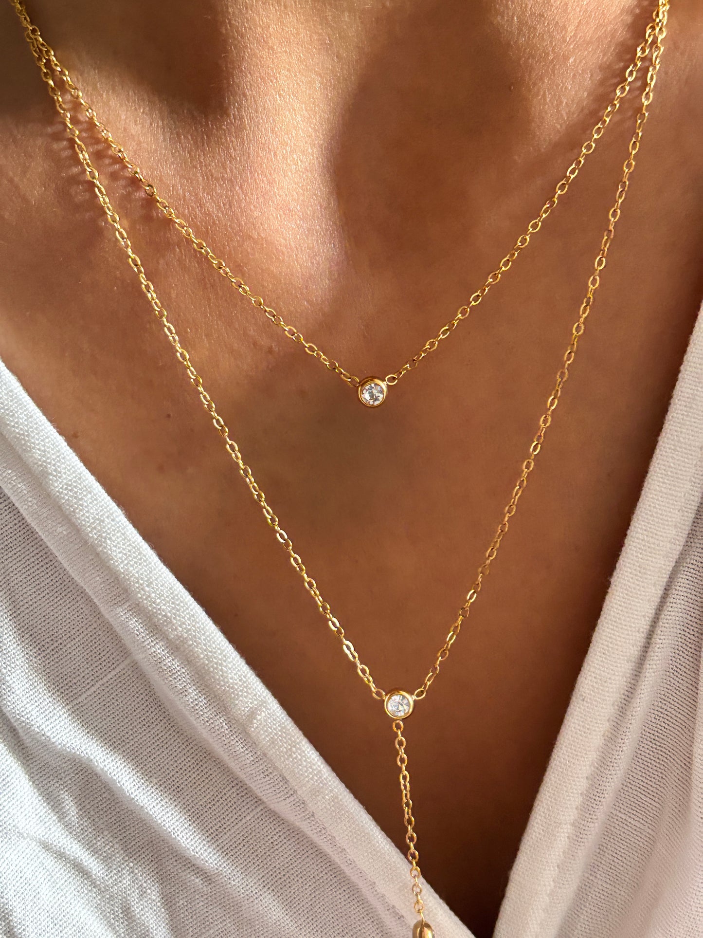 Gracie Double Layered Diamond drop