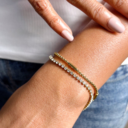 Layered Tennis Bracelet