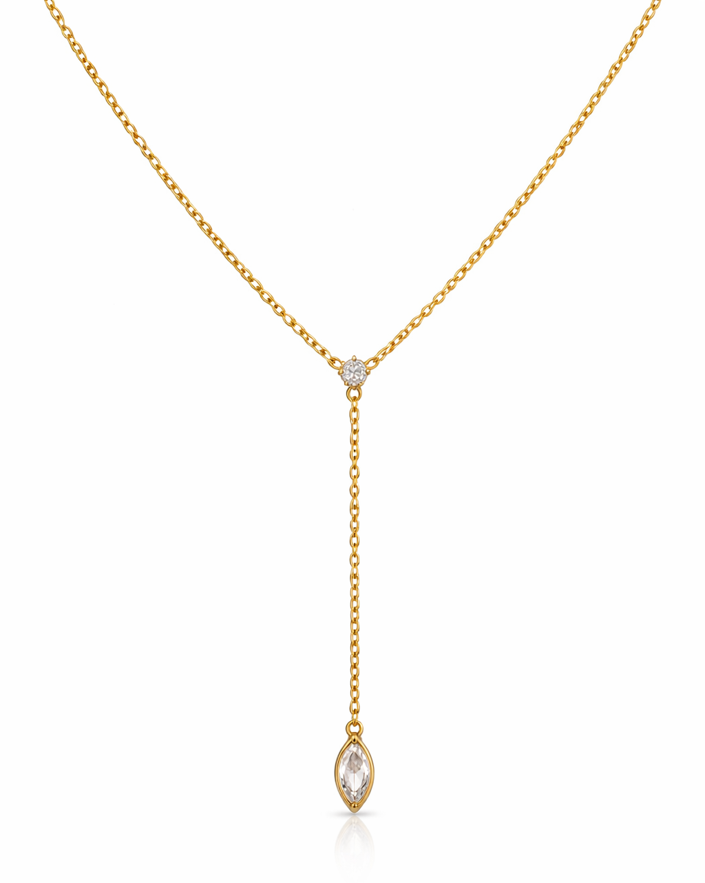 Diamond Tie Dainty Necklace