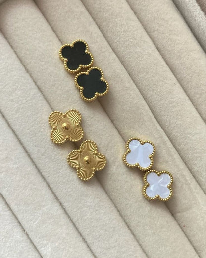 Gold Clover Earrings