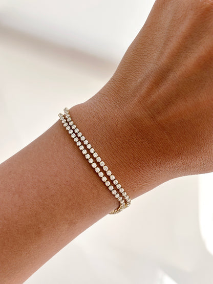 Double Layer Tennis Bracelet