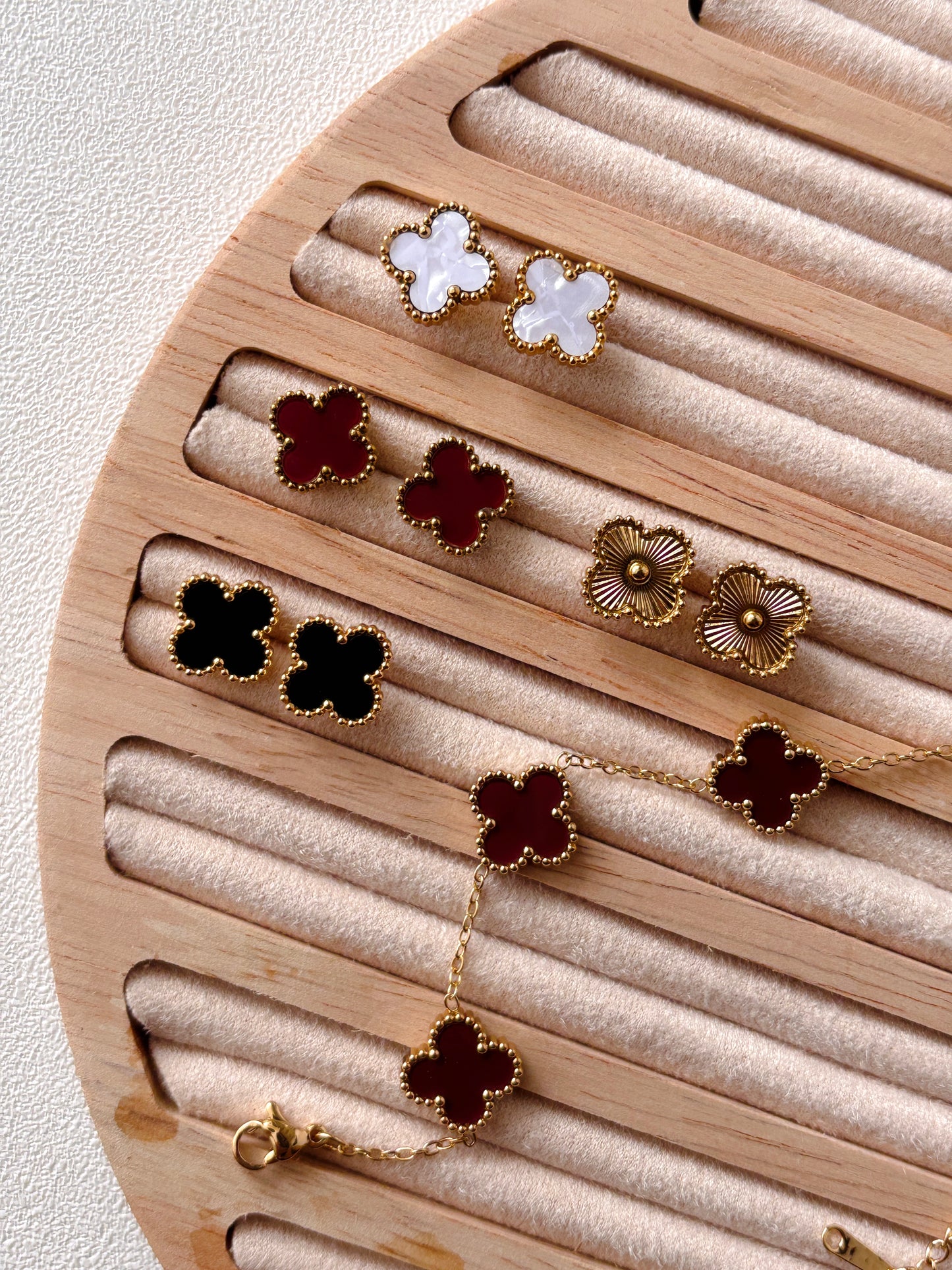 Autumn Clover Earrings