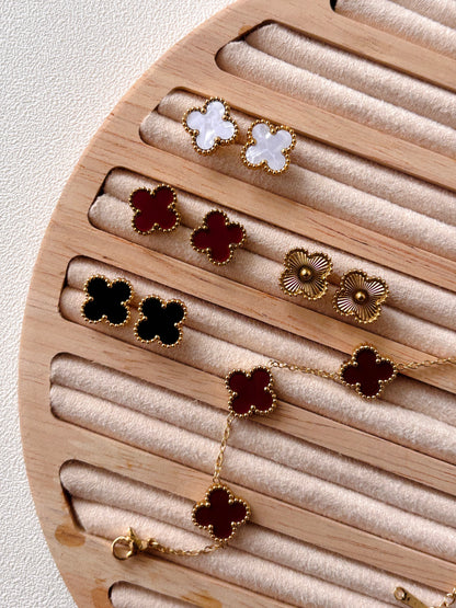 Autumn Clover Earrings