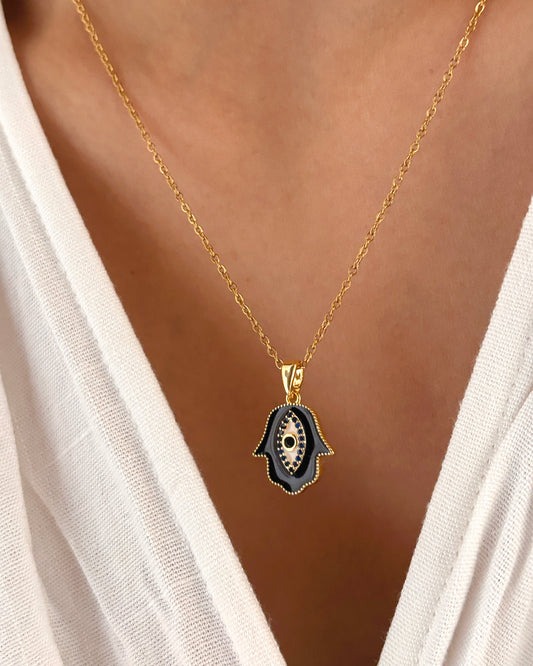 Enamel Padma Pendant