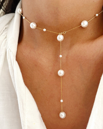 Round Pearl Necklace