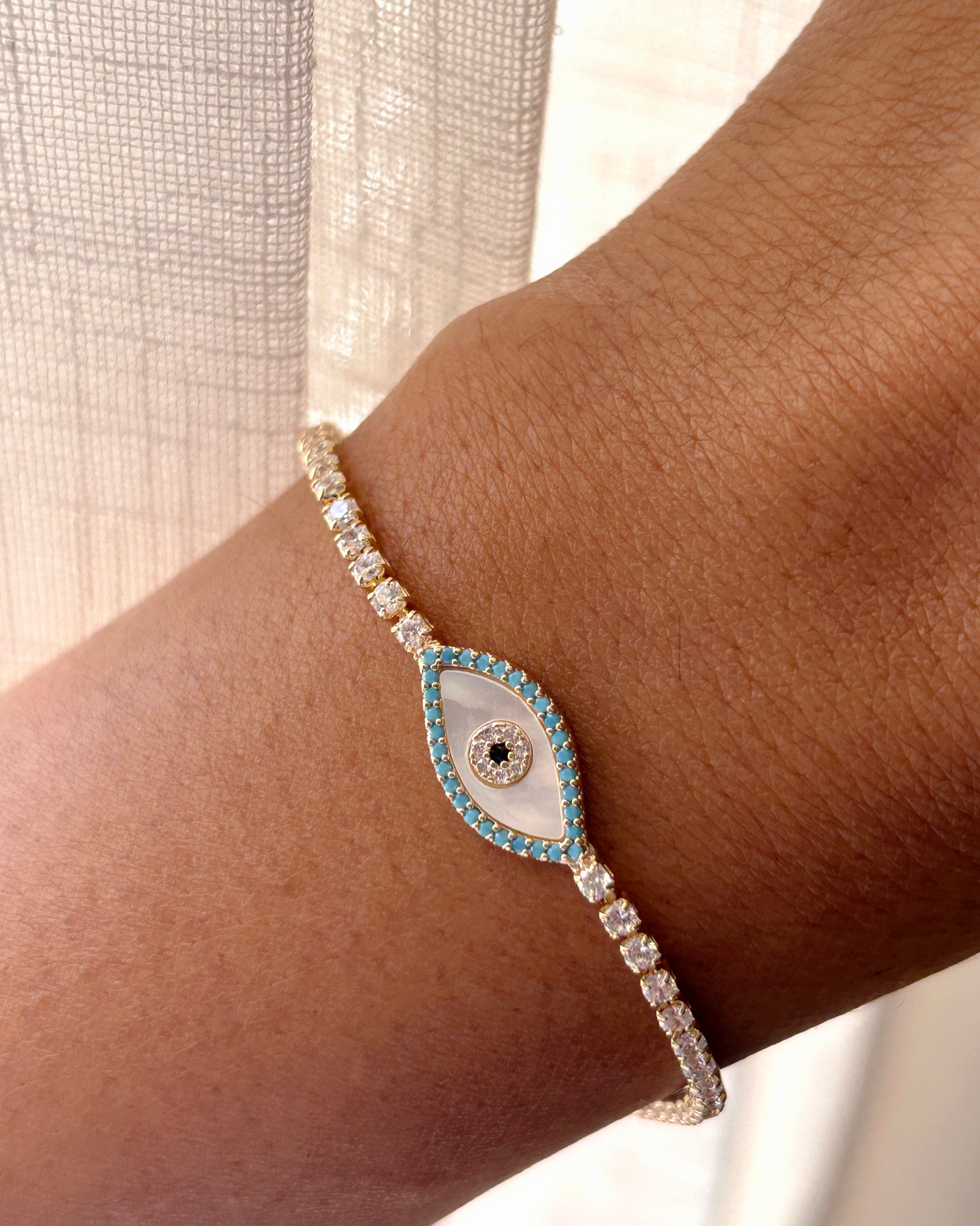 Evil Eye Turquoise Studded