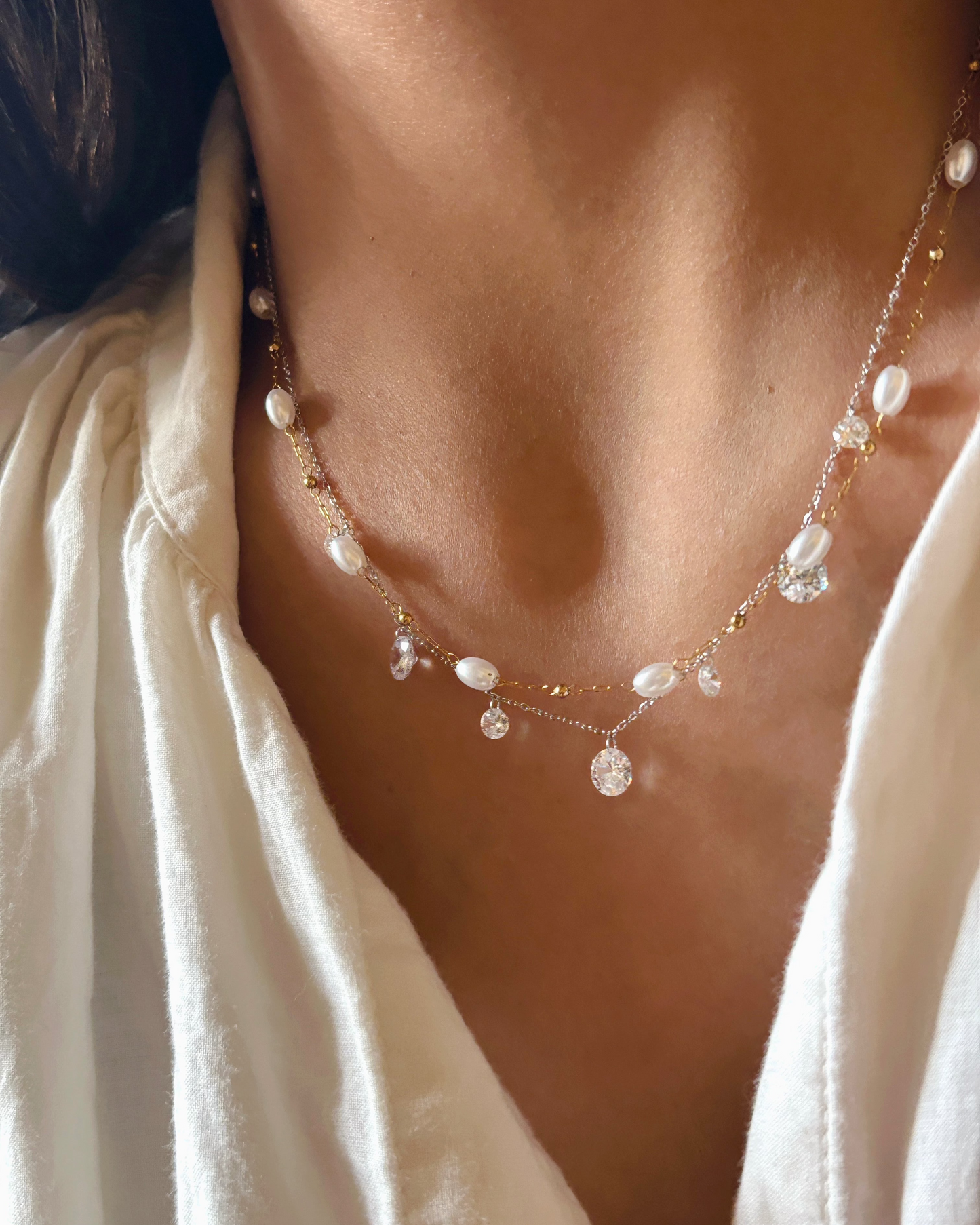 Mini Perla Chain - Fresh water pearls