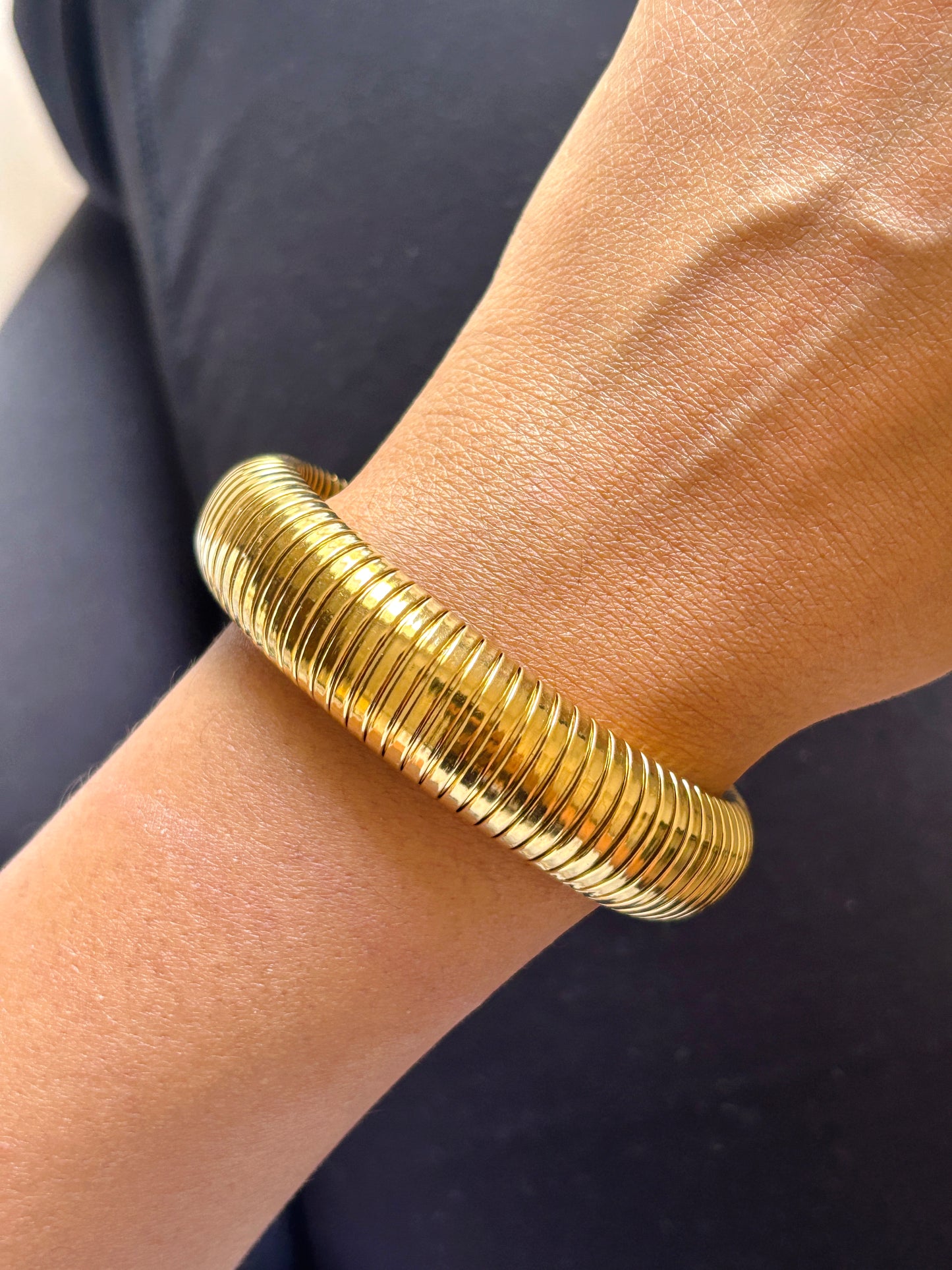 Flex Snake Stretchable Bracelet Gold