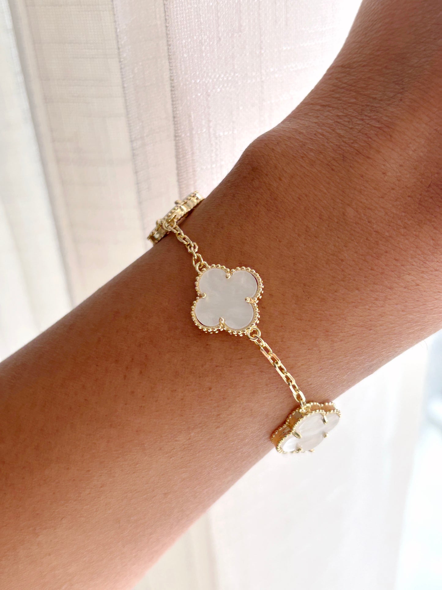 White Clover Bracelet