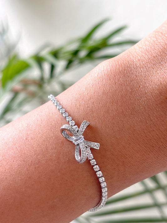 Silvie Bow Tennis Bracelet