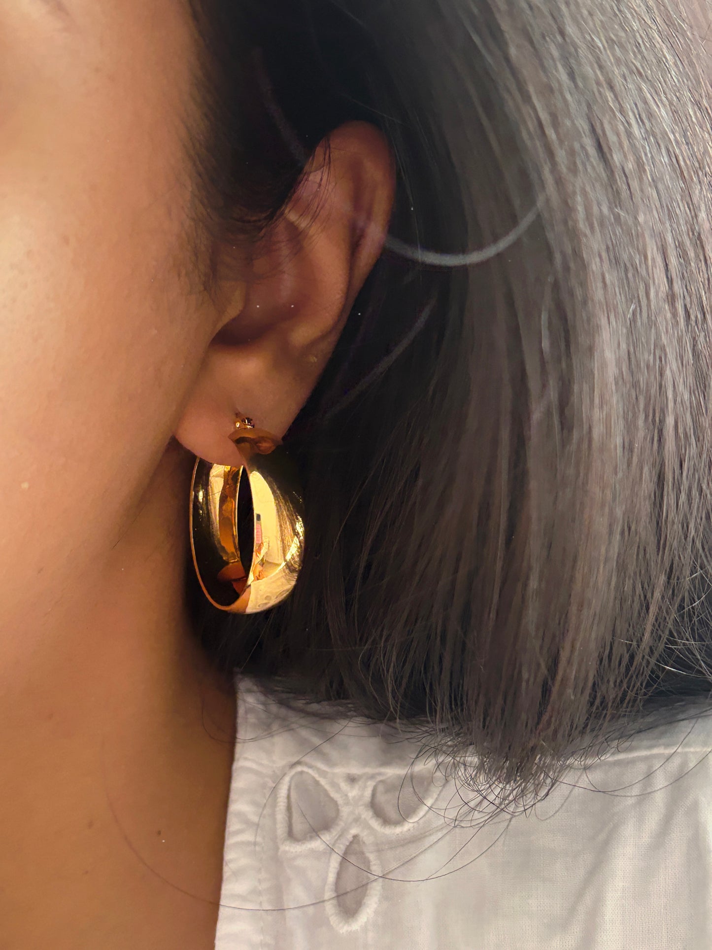 Chunky Gold Hoops