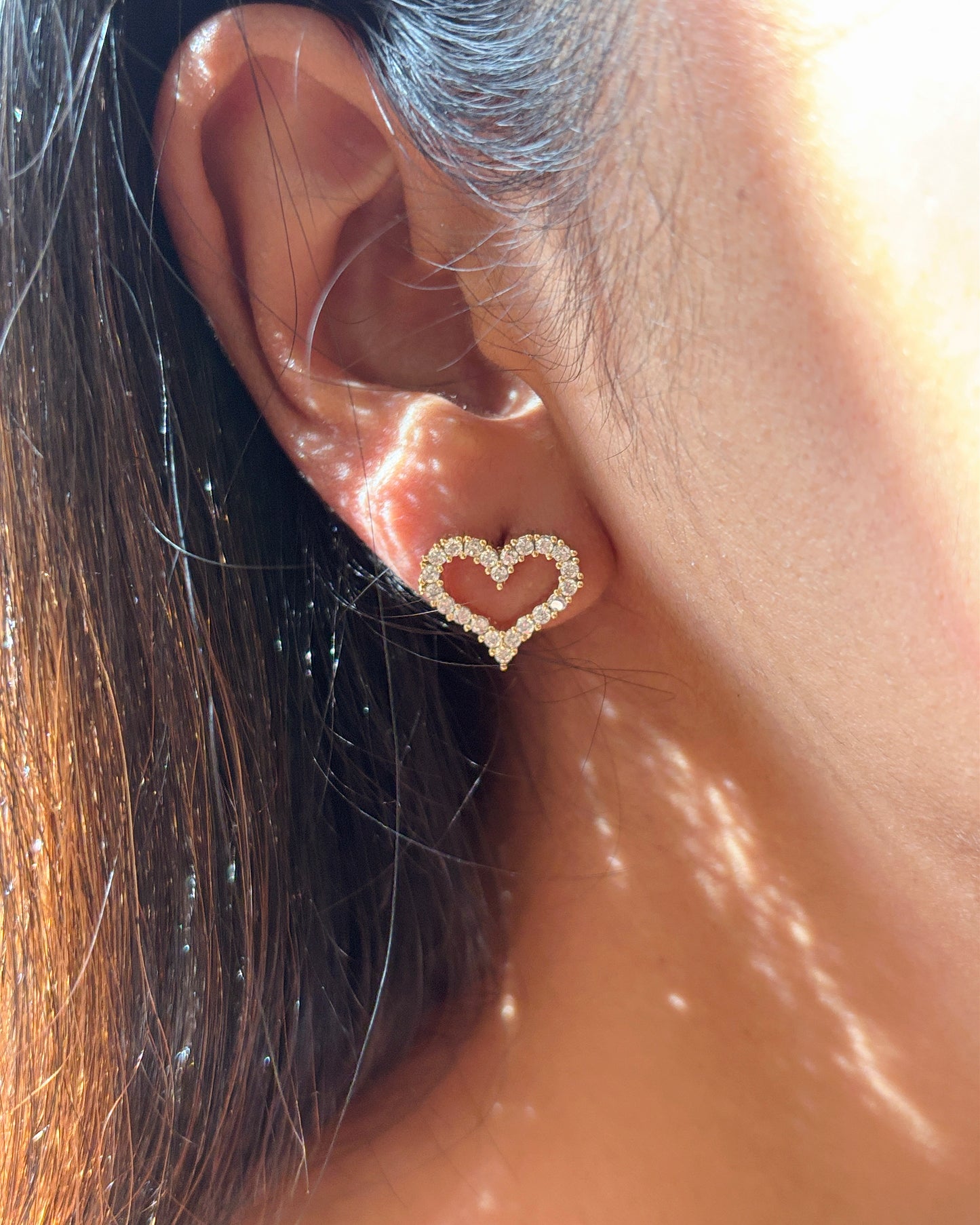Gold Diamond Heart